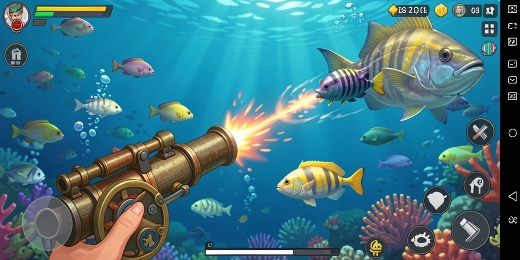 Interaksi multiplayer dengan pemain lain.