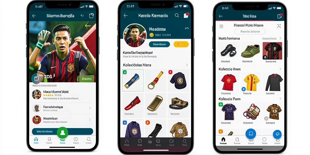 Menu permainan yang mudah dinavigasi dan user-friendly.