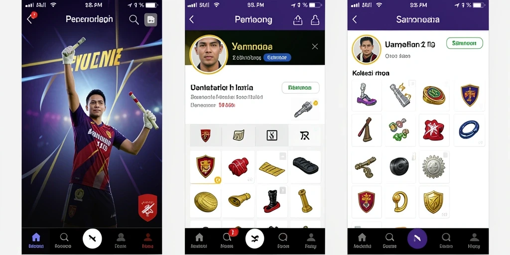 Fitur interaksi sosial yang memungkinkan kompetisi antar pemain.
